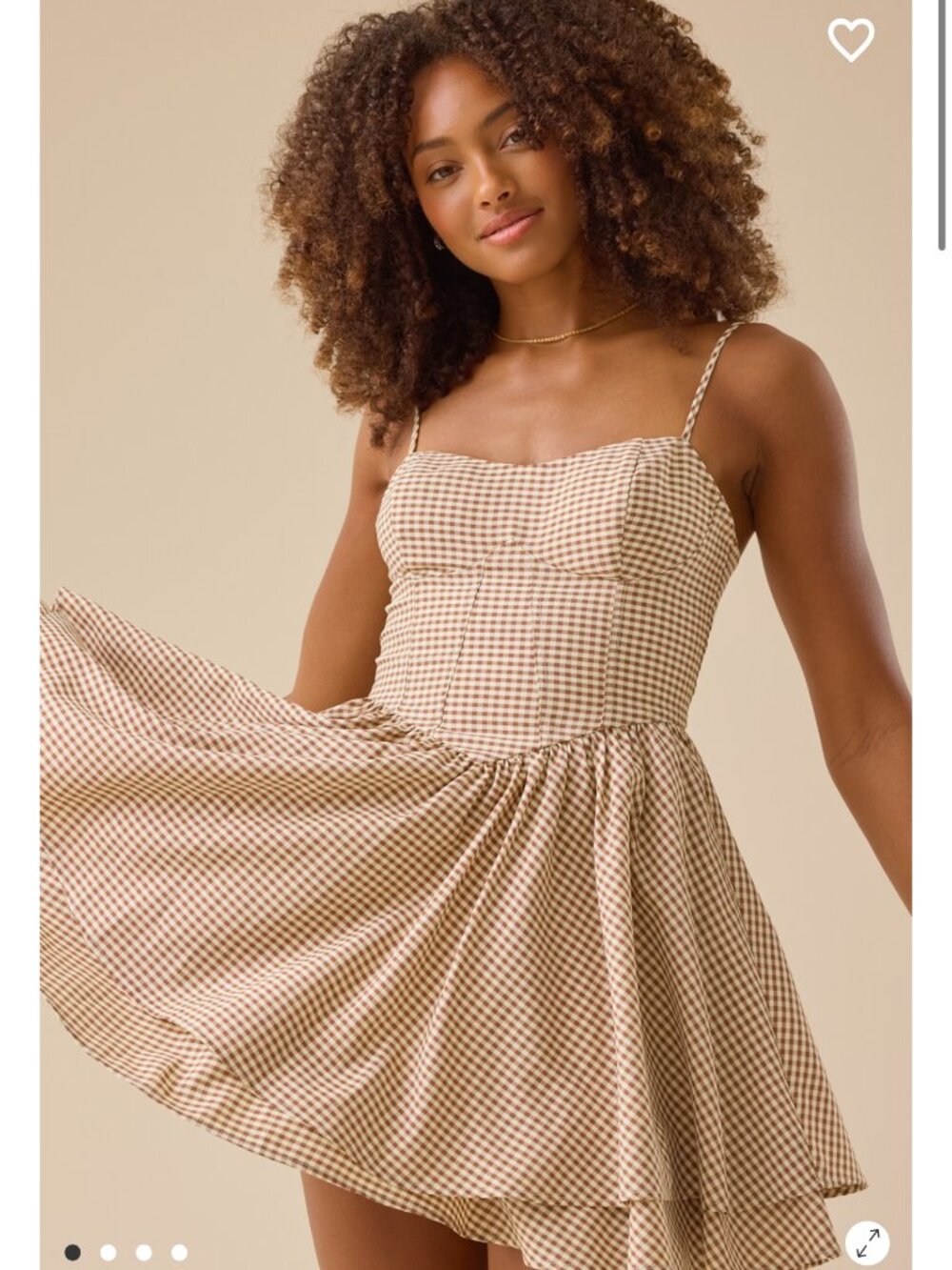 Story Gingham Mini Dress Altar'd State Gingham Dress NWT